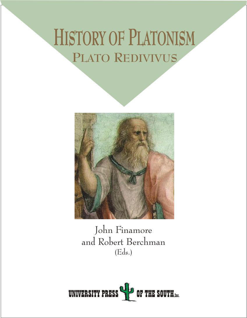 History of Platonism.  Plato Redivivus