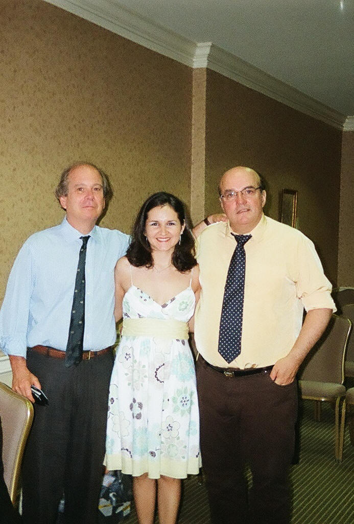 Lourdes Rios, Managing Editor of University Press of the South, with Dr. Robert Berchmann and Dr. Jean-Marc Narbonne.